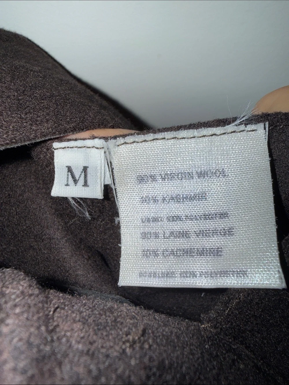 Vintage Marzotto Lab Men's Dark Brown Italian Wool & Cashmere Coat - Overcoat